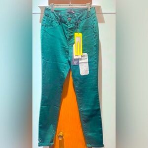 1822 stretch skinny jeans. Dark green. New with tags.